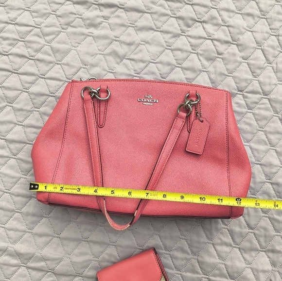 Coach Christie Carryall Handbag And Matching Trifold Wallet - Picture 10 of 16